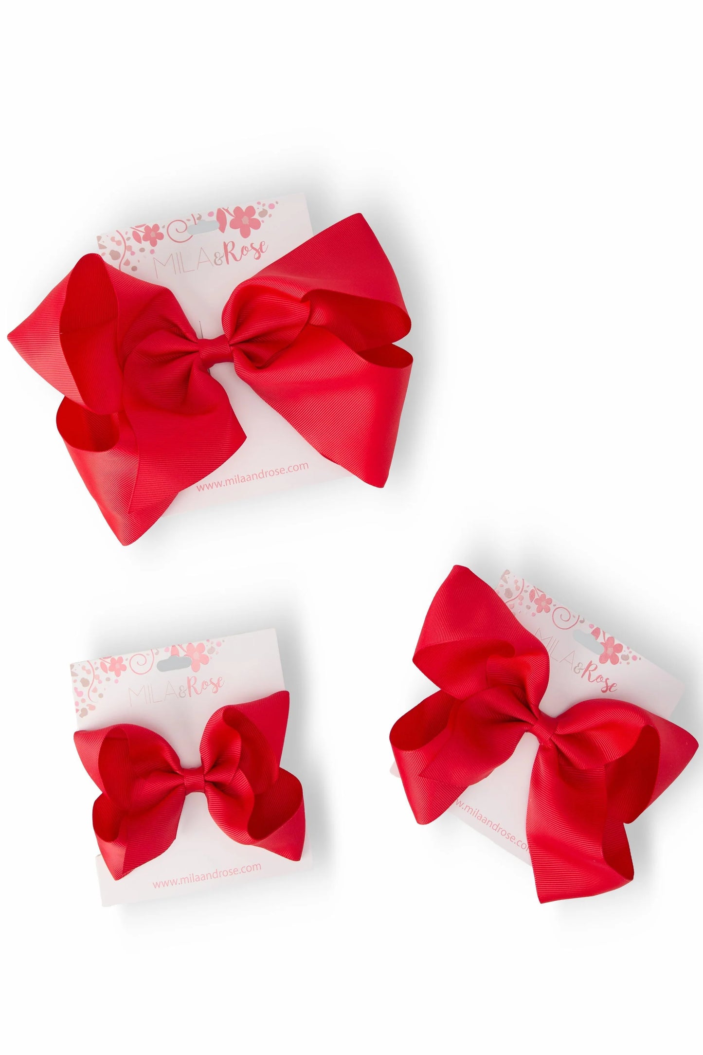 Red Grosgrain Hair Bow
