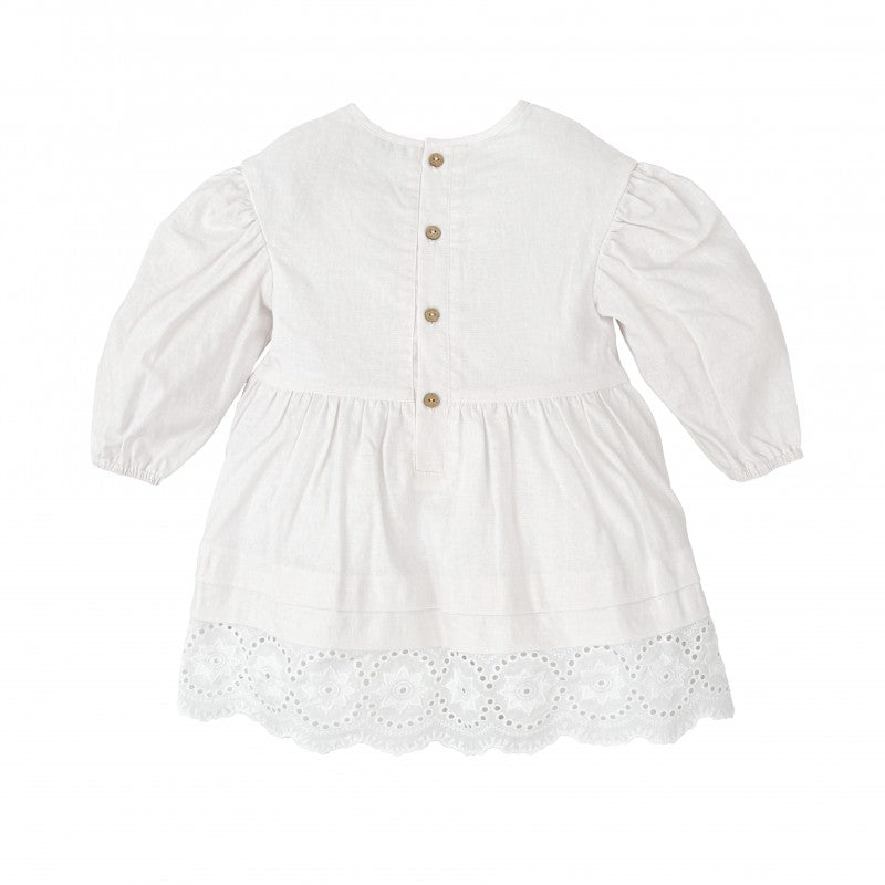 Luz Eyelet Linen Dress