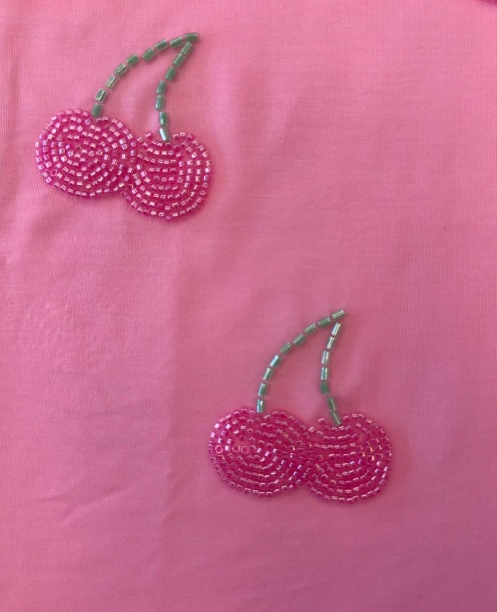 Beaded Cherry Dream Short Set (Pre Order)