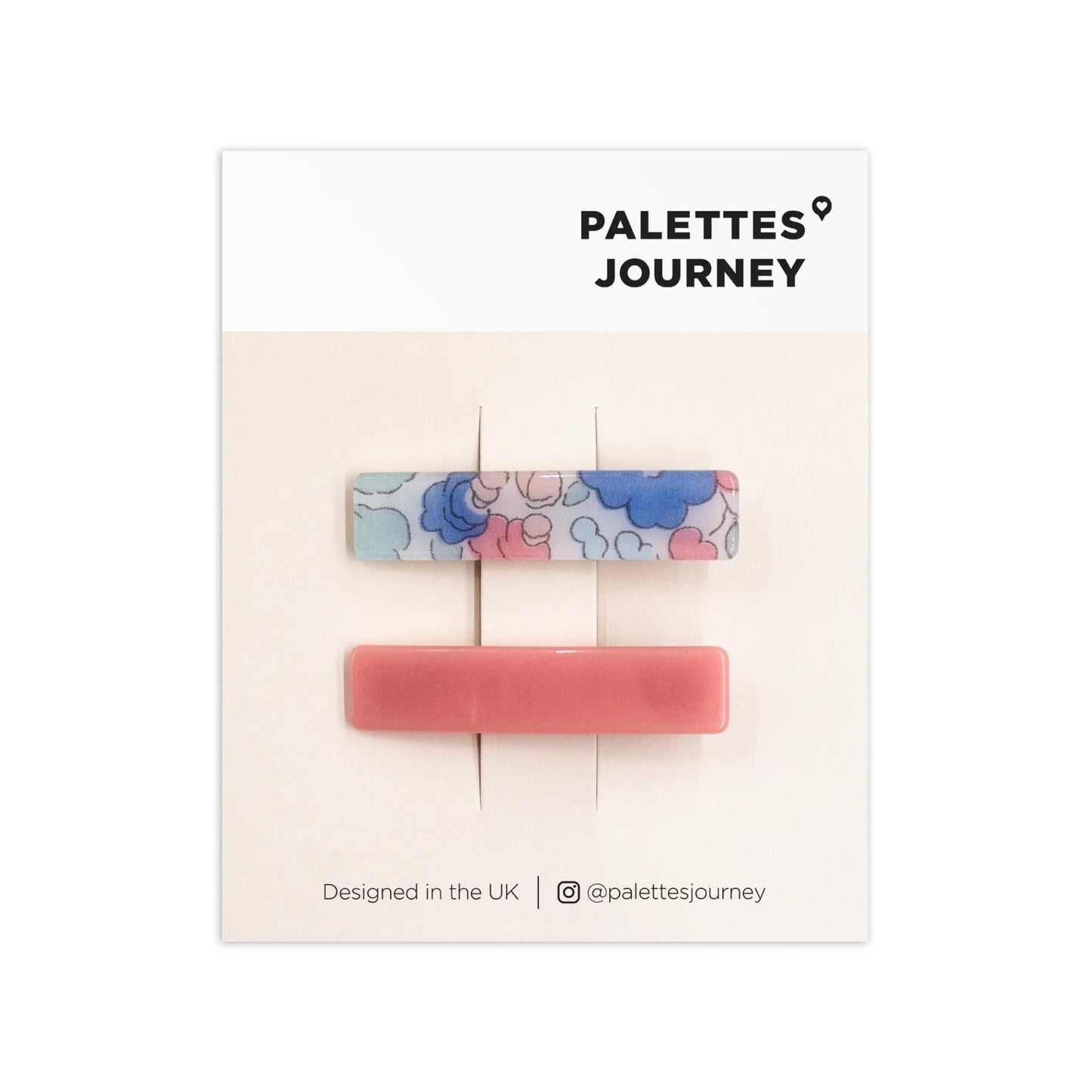 Barrette Clips Liberty Betsy Blossom Sky