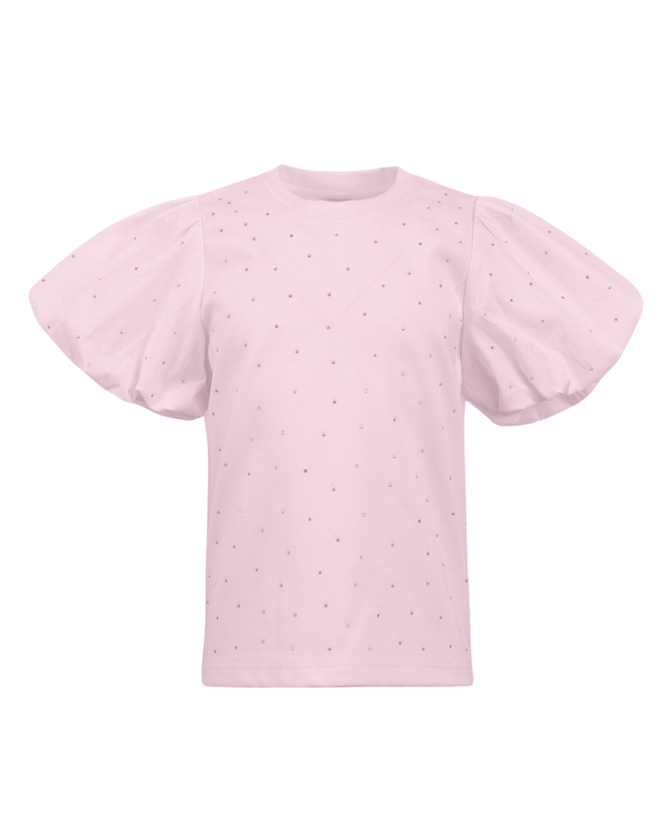 Pinky Sparkle Ruffle T Shirt