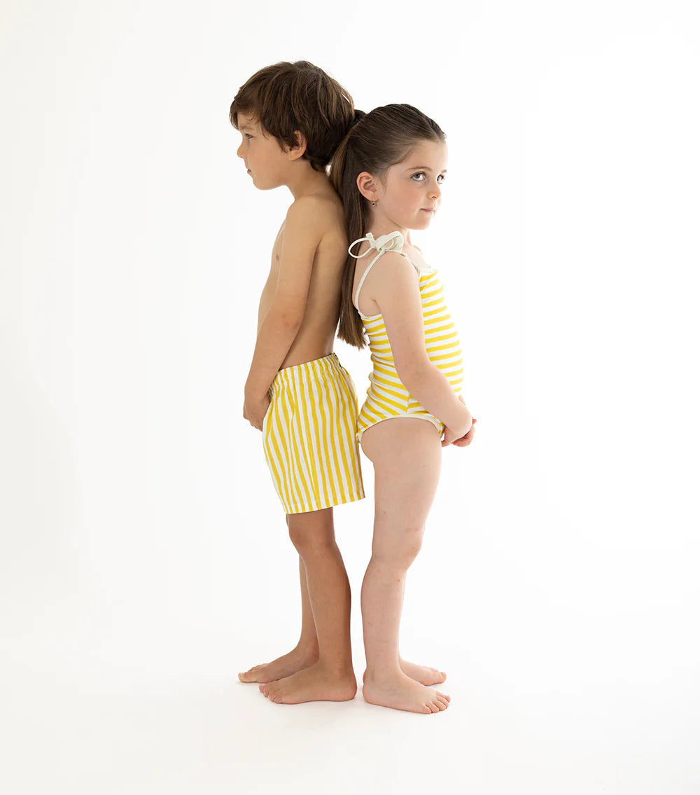 Yellow Stripes Boy Short
