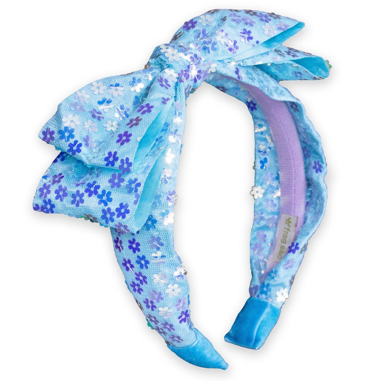 Big Bow Headband-Double Layer Sequin