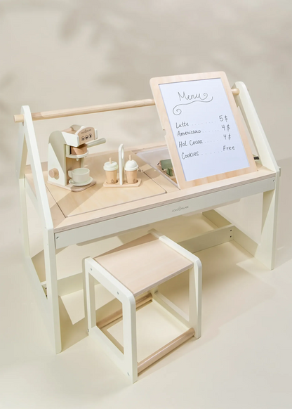 Multifunction Wooden Art & Sensory Table w/Stools