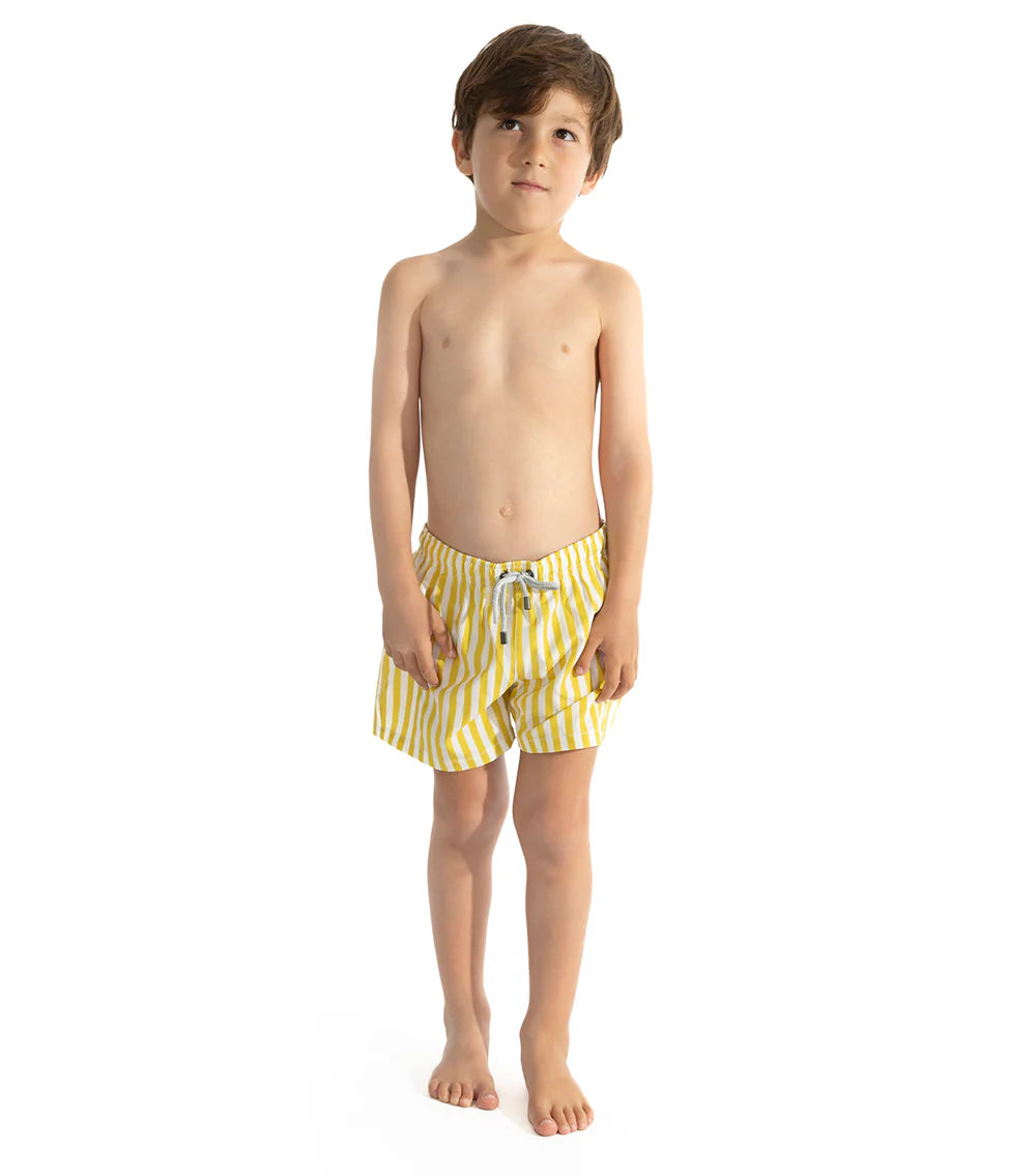 Yellow Stripes Boy Short