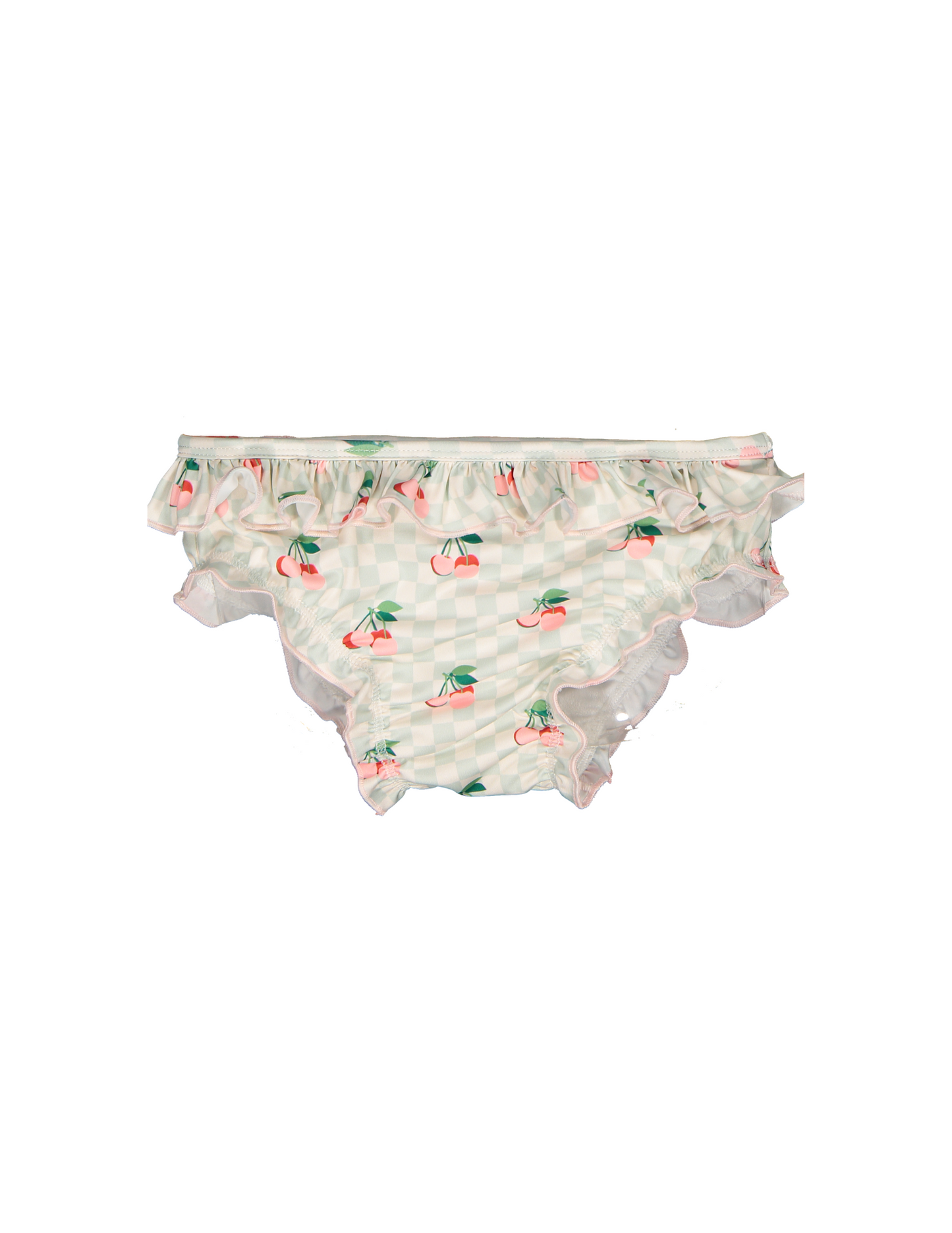 Cherries Squares Long Sleeve Bikini