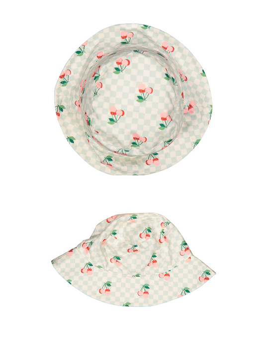 Cherries Square Bucket Hat
