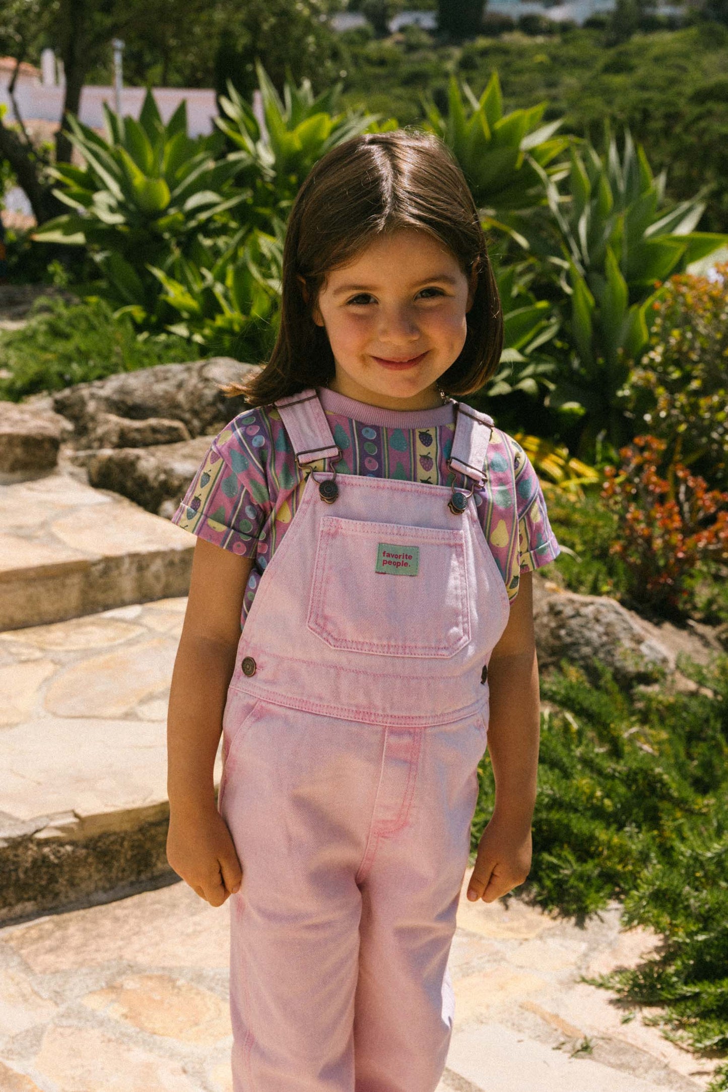 Fuschia Pink Overalls Kids