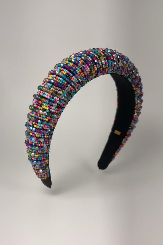 Black Beaded Headband