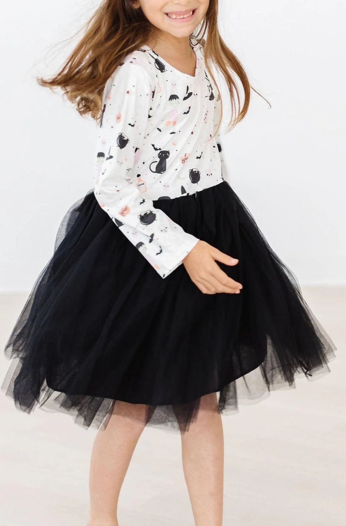 Ghouls Rule L/S Tutu Dress