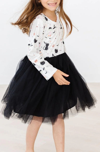 Ghouls Rule L/S Tutu Dress