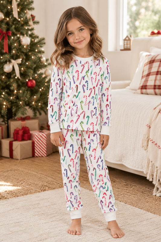 Candy Cane Christmas Pajama Set