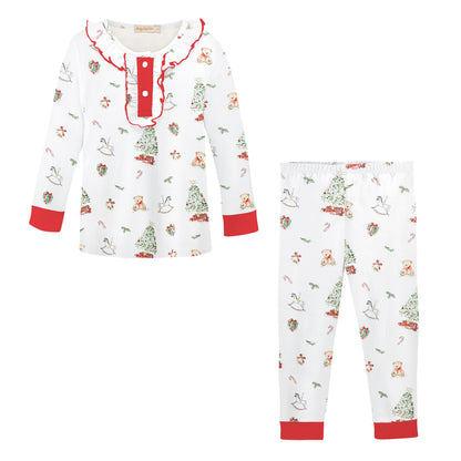 Christmas Tree Printed Pima Kid Set
