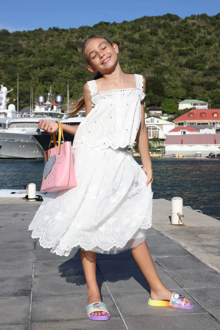 Butterfly Tulle Midi Dress