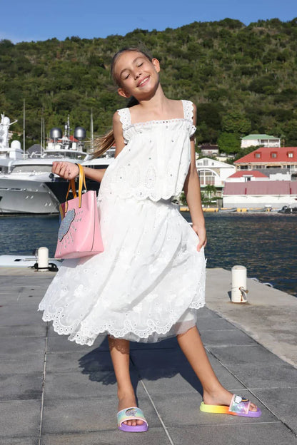 Butterfly Tulle Midi Dress