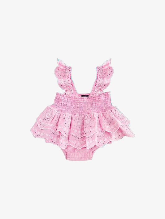 Liliana Eyelet Infant Romper