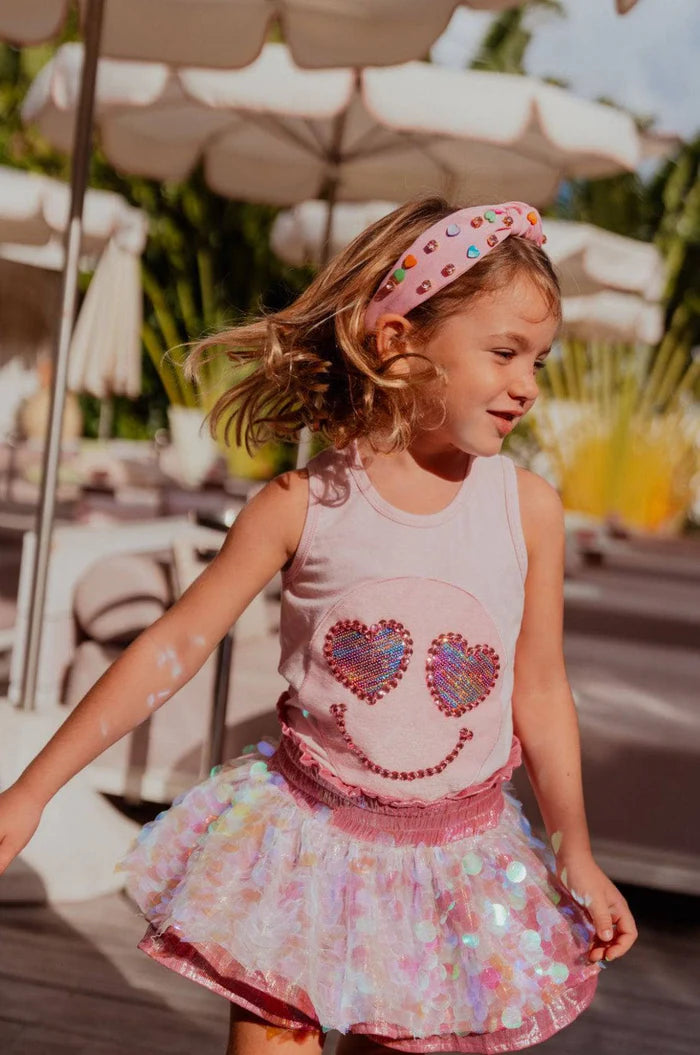 Pailette Metallic Skort