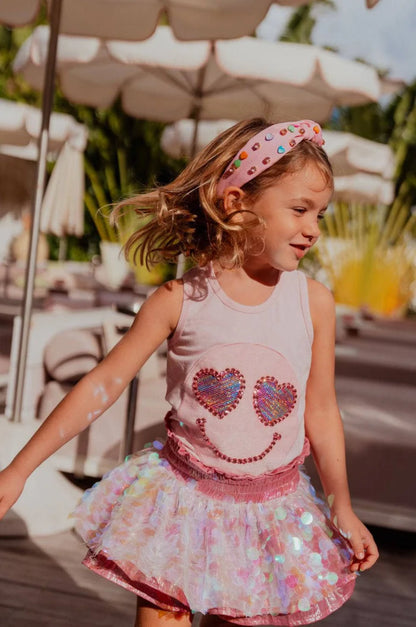 Pailette Metallic Skort