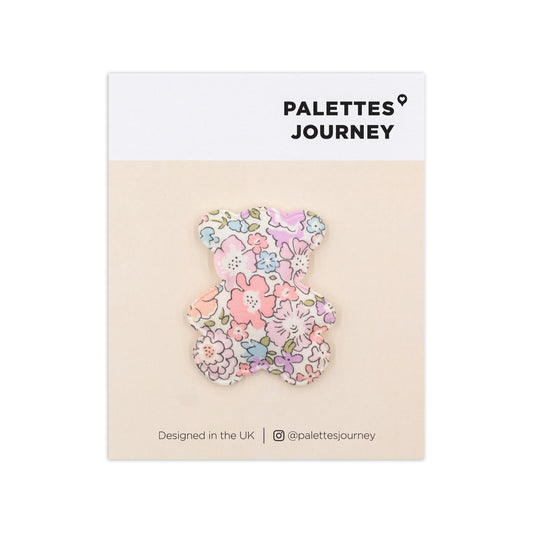 Bear Snap Clips Liberty Michelle Blush Single Bear Clip