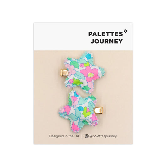 Scalloped Star Clips Liberty Betsy Berry Fruity Pop