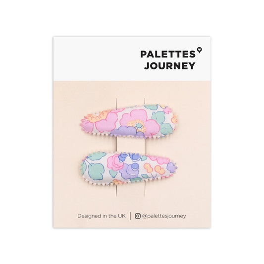 Scalloped Snap Clips Liberty Betsy Cotton Candy Meadow
