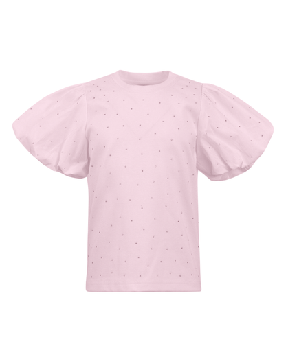 Pinky Sparkle Ruffle T Shirt
