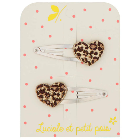 Leo Heart Hair Clips