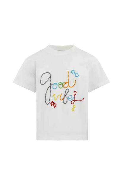 Beaded Good Vibes T Shirt (Pre Order)