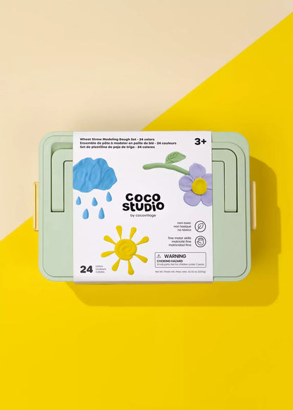 Wheat Straw Modeling Dough Set-24 Colors