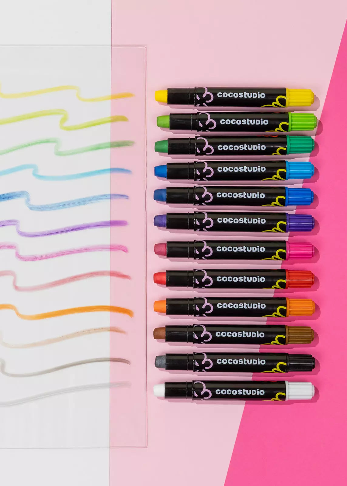 Erasable Silky Window Crayons-12 Colors