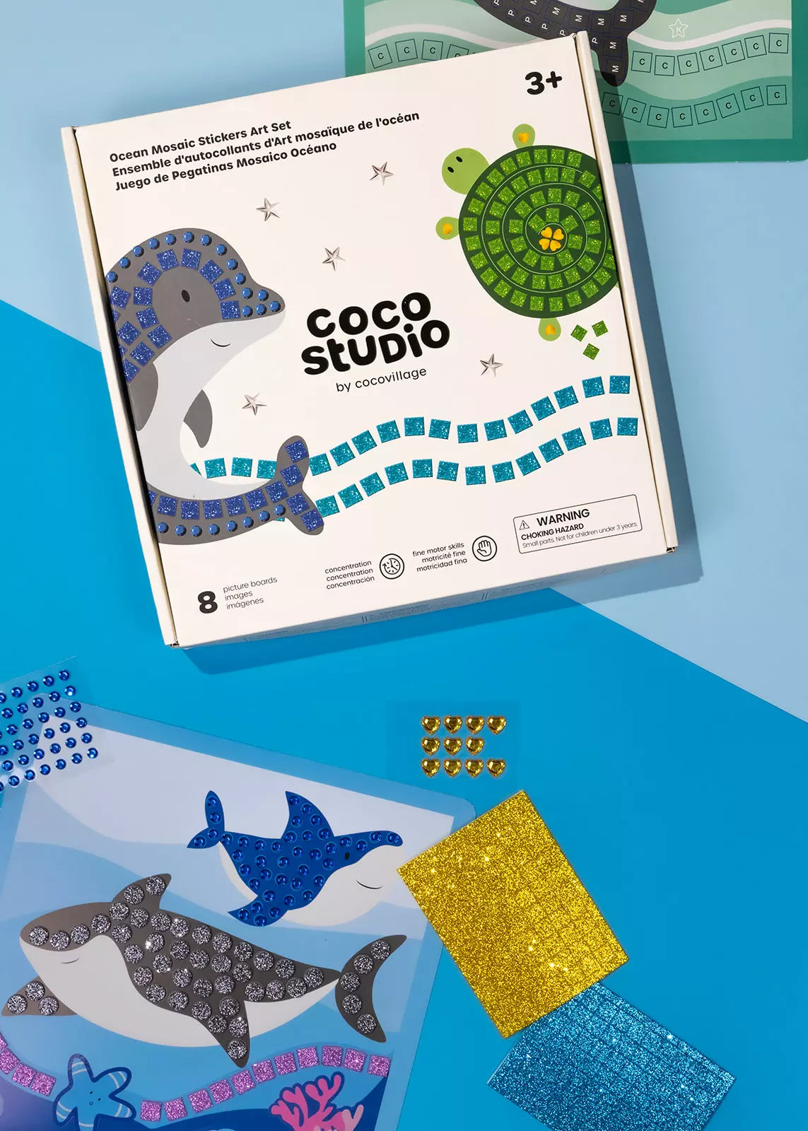 Ocean Mosaic Stickers Art Set-8pcs