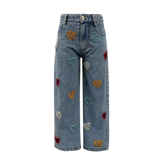 Gems Rainbow Heart Jeans