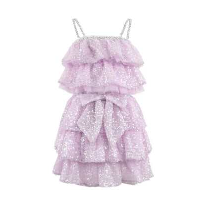 Lavender Sequin Bow Set