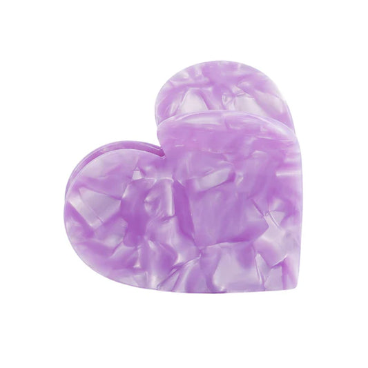 Claw Clip Purple Heart
