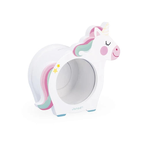Wooden Unicorn Piggy Bank